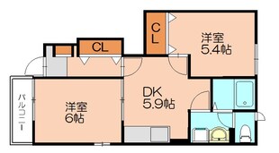 篠栗駅 徒歩17分 1階の物件間取画像